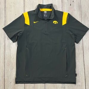 Nike Men's On Field University of Iowa Hawkeye 1/4 Zip Black C:34 Size L